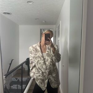 Vintage Floral Patterned Blazer